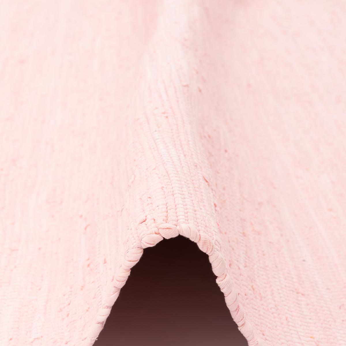 BAUMWOLLE NATUR TEPPICH LÄUFER JOLLY COTTON - Rosa, Textil (90/160cm) - Pergamon