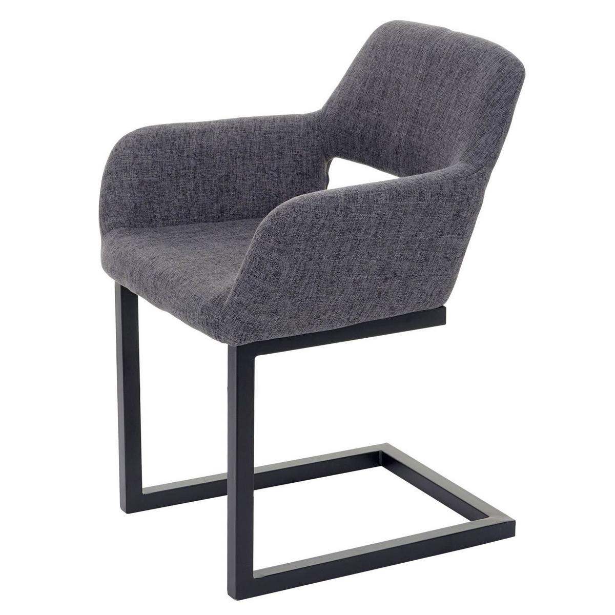 ESSZIMMERSTUHL Anthrazit - Anthrazit/Grau, Textil (58/80/55cm) - MCW