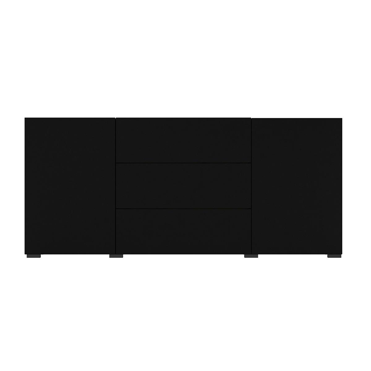 SIDEBOARD Glora Schwarz - Schwarz, Holzwerkstoff (140/63/35cm) - Petits-meubles