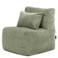 SITZSACK-SESSEL Noa modular Cord - Salbeigrün, Textil (75/70/78cm) - icon
