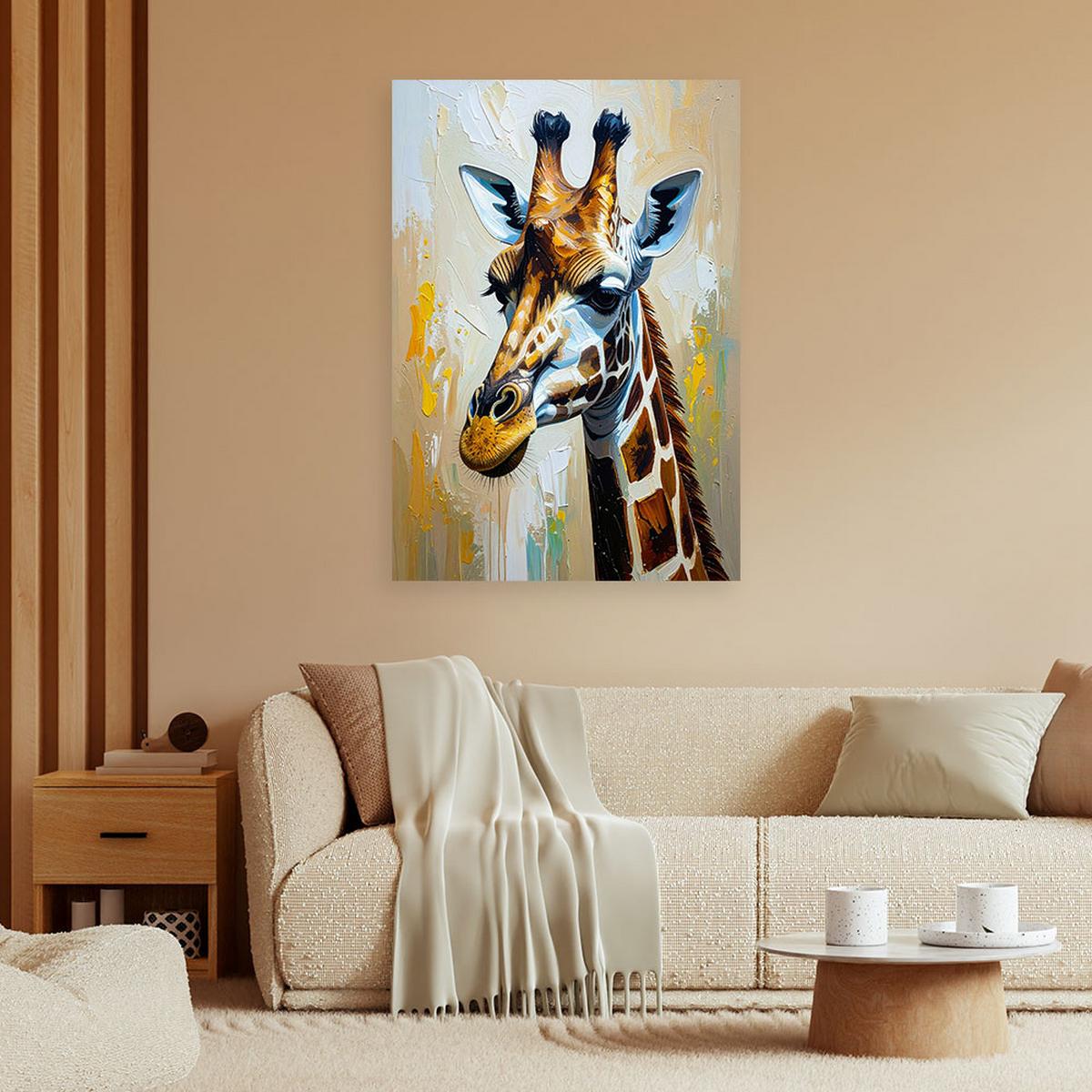 LEINWANDBILD Tiere 60x90cm - Beige, Textil (60/90cm) - Feeby
