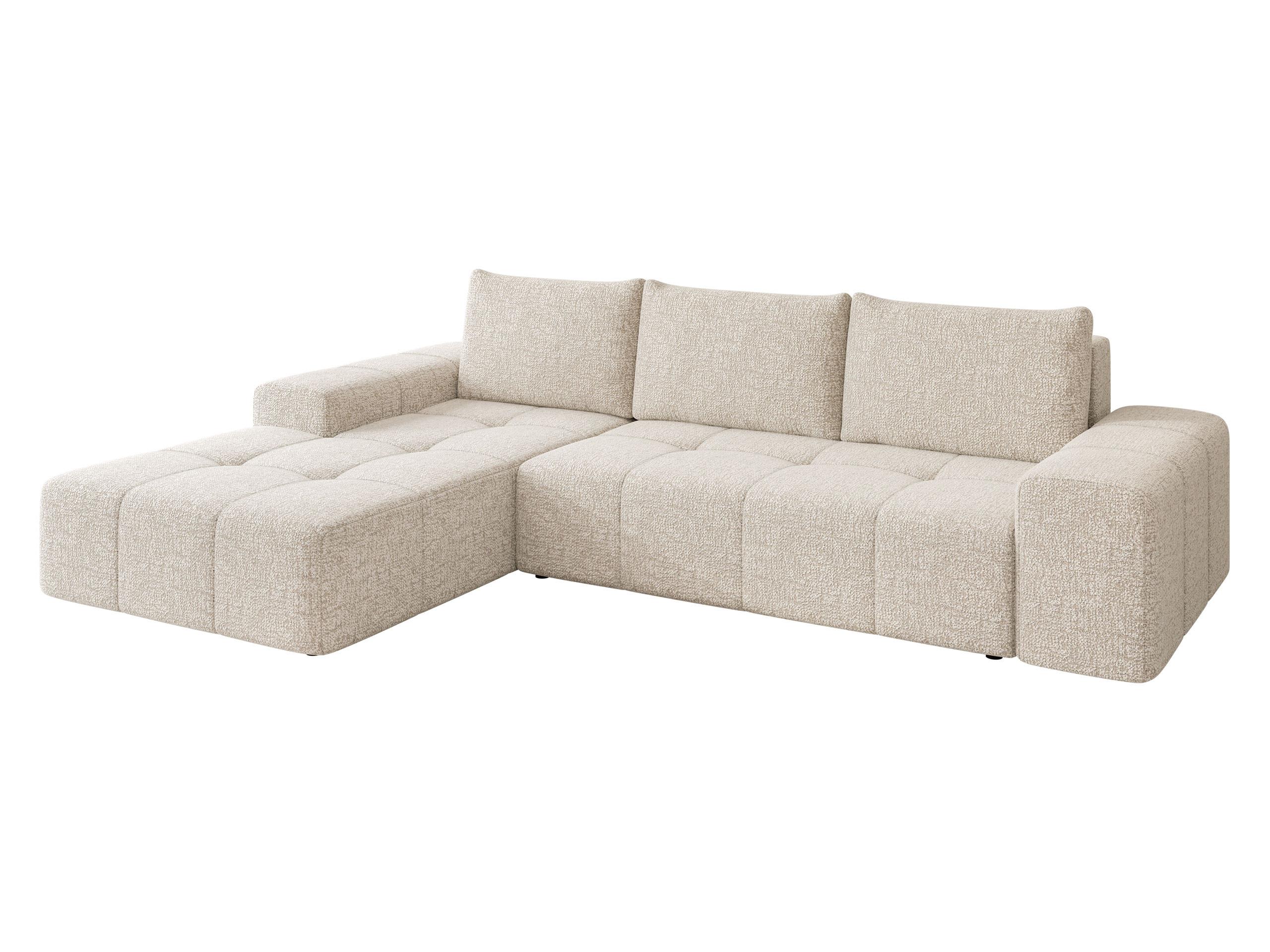 ECKSCHLAFSOFA Tonseo L, Seite: Links - Schwarz/Naturfarben, Holz/Kunststoff (275/173cm) - MIRJAN24