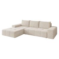 ECKSCHLAFSOFA Tonseo L, Seite: Links - Schwarz/Naturfarben, Holz/Kunststoff (275/173cm) - MIRJAN24