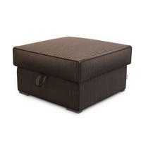 POUF FERA Braun 65x65 cm - Braun, Textil (65/38/65cm) - MASSENO