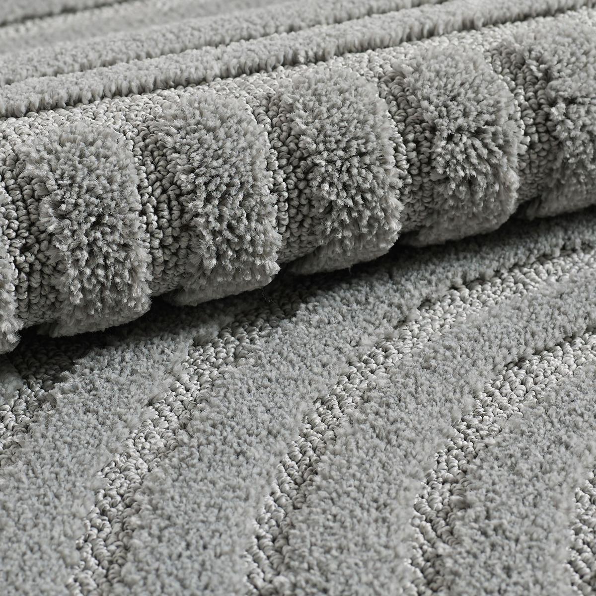 HOCHFLORTEPPICH RIGI, im Skandi-Boho-Stil, Silber, 80 x 150 cm - Silberfarben, Textil (150/80cm) - KADIMA DESIGN