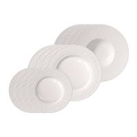 TELLER-SET Manufacture Ice weiß 12-tlg. - Weiß, Keramik (2/2/2cm) - Villeroy & Boch