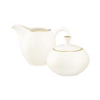 MILCH- & ZUCKERSET Savona Goldlinie creme 2-tlg. - Creme, Keramik (1/2cm) - Seltmann Weiden