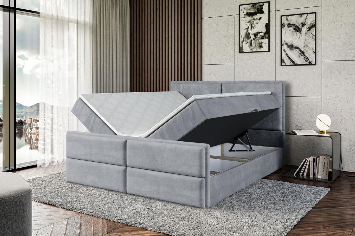 BOXBETT AURA-Z - 200 x 200 - H3 - Grau - Grau, Holzwerkstoff (200/200cm) - ALTDECOR
