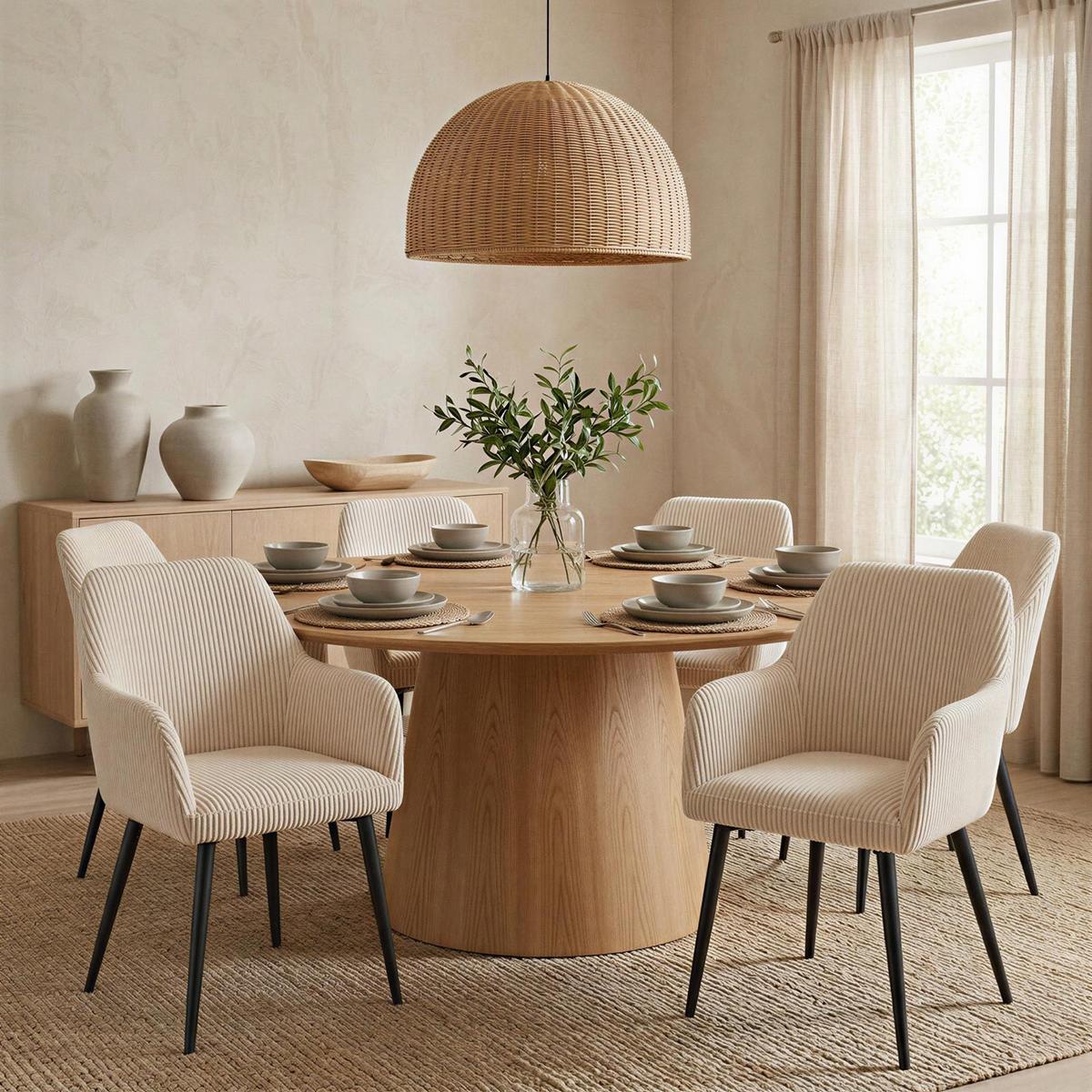 ESSZIMMERSTÜHLE VERONA 2er-Set beige - Beige, Textil (59/85/63cm) - IDIMEX