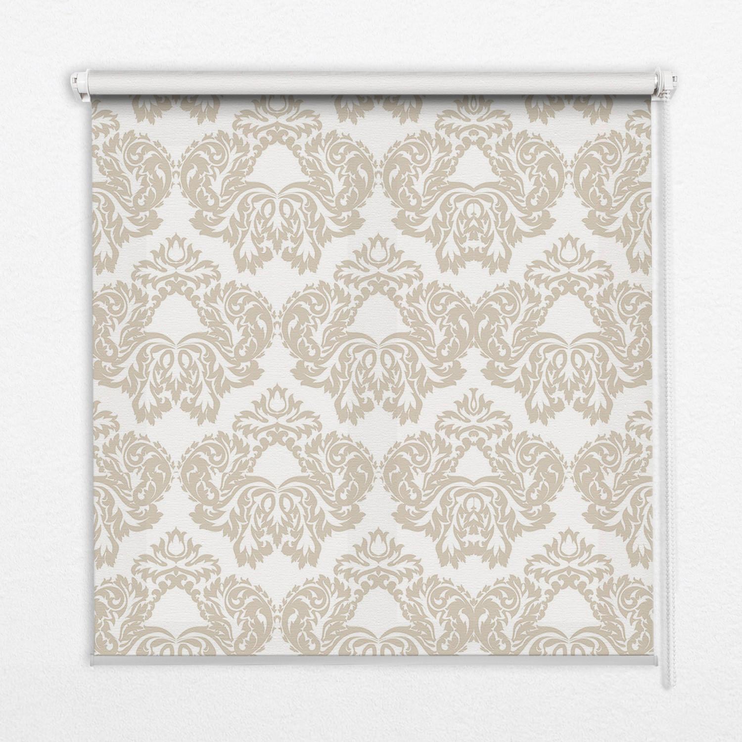 INNENROLLO - Fensterrollo - Rollo - 150x140 cm - Beige Muster - Beige, Kunststoff (150/140/0.5cm) - TULUP