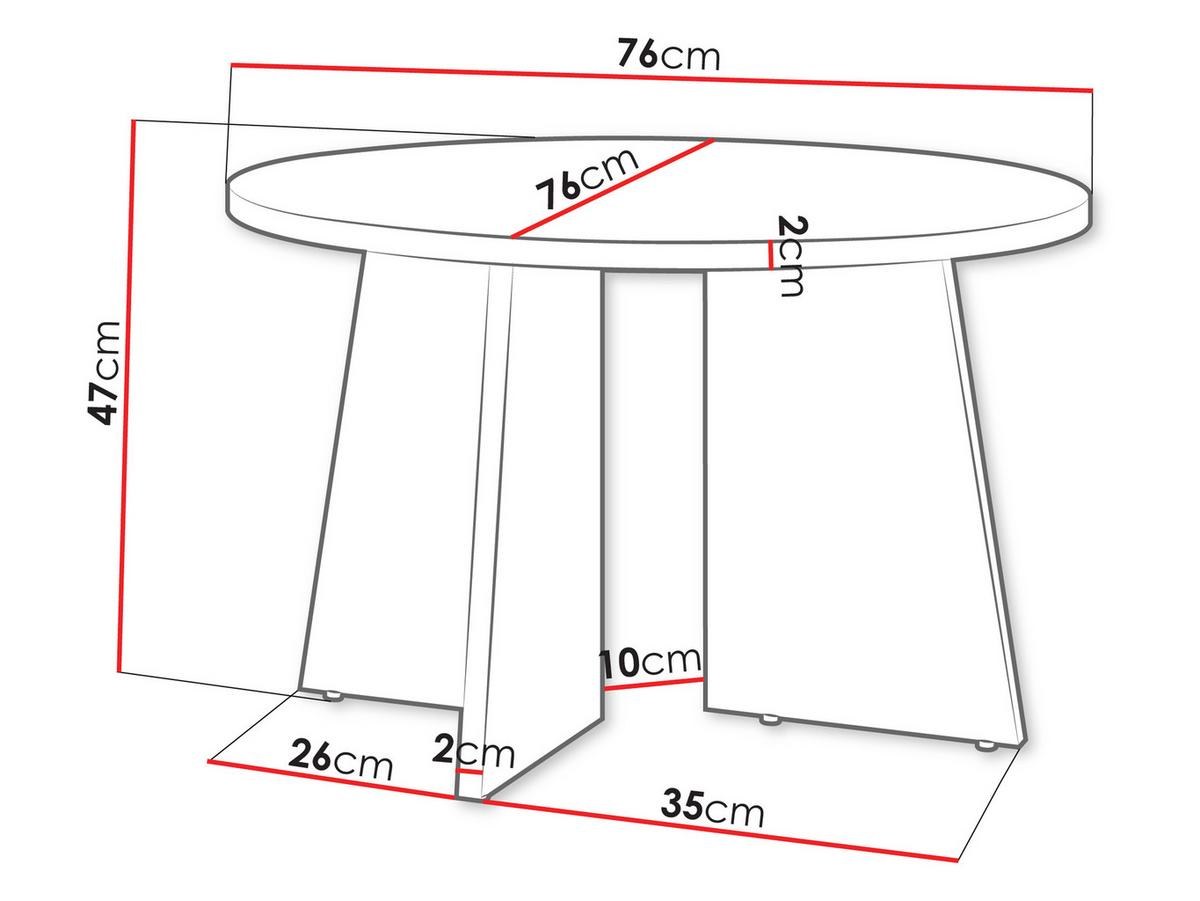 COUCHTISCH Aurena AU07 - Nussbaumfarben, Holzwerkstoff (76/76/47cm) - MIRJAN24