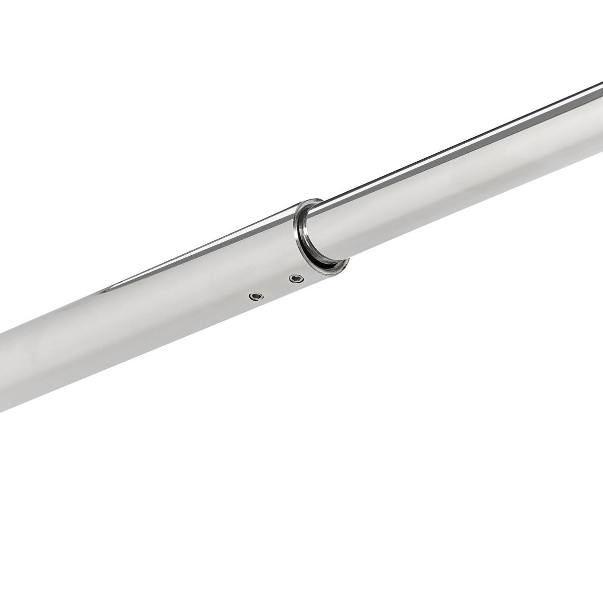 DUSCHWAND 100/190 cm Silber Ahaus - Transparent/Silberfarben, Glas (100/190cm) - Beliani