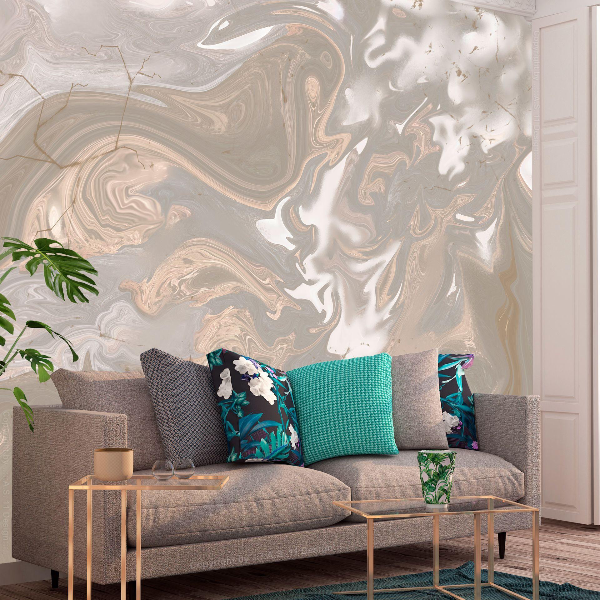 SELBSTKLEBENDE FOTOTAPETE 196/140 cm - Braun/Grau, Kunststoff/Textil (196/1cm) - KUNSTLOFT