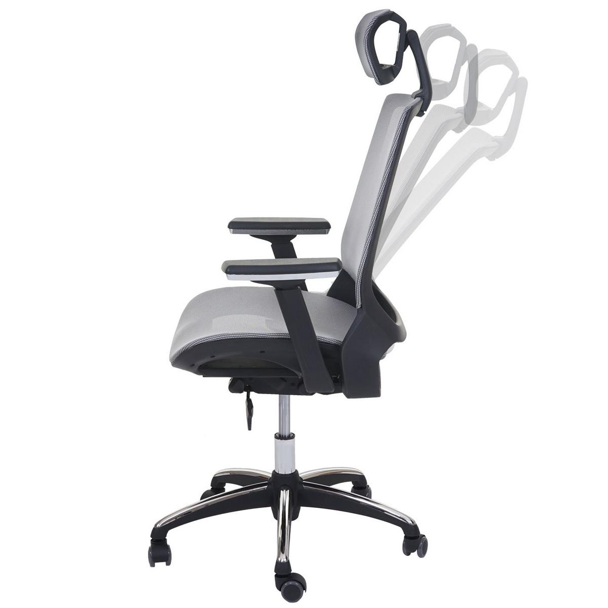 BÜROSTUHL Grau, Grau - Grau, Textil (65/120/60cm) - MCW