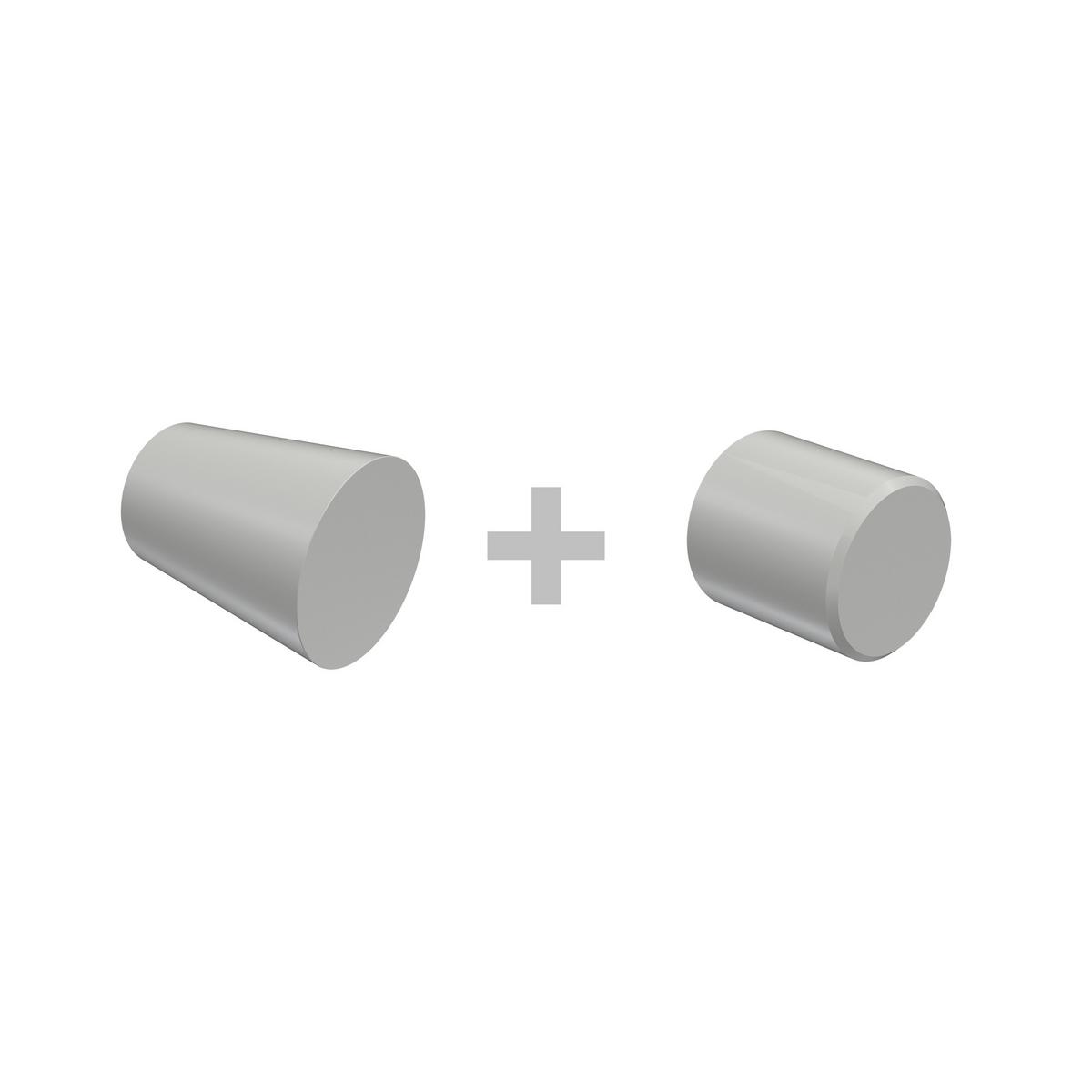 GARDINENSTANGE Prestige Sitra 320 cm (geteilt in 2 x 160 cm), 2-läufig, 20 mm Ø Weiß - Weiß, Metall (320cm) - INTERDECO