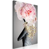 KUNSTDRUCK Grau 60/90 cm - Pink/Grau, Textil (60/90cm) - KUNSTLOFT
