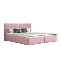 POLSTERBETT Bergen Magic Velvet Komplett - Rosa, Holzwerkstoff/Textil (180/200cm) - Fun Möbel