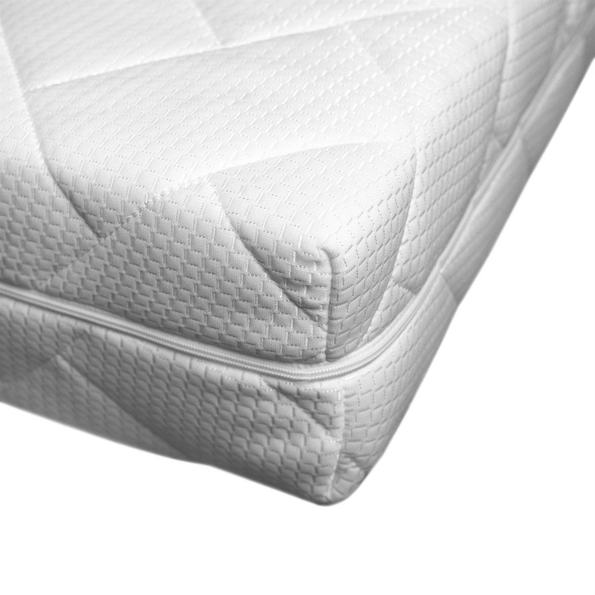 SCHAUMMATRATZE VELVO 100x200 - Weiß, Textil (100/200cm) - Lookway