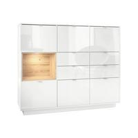 HIGHBOARD Metro Einsatz in Eiche Natur - Eichefarben, Holzwerkstoff (153/123/37cm) - Vladon