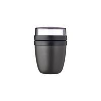 LUNCHPOT MINI Ellipse Nordic Black ø 9,1 cm - Schwarz, Kunststoff (9.1/12.8/9.1cm) - Mepal