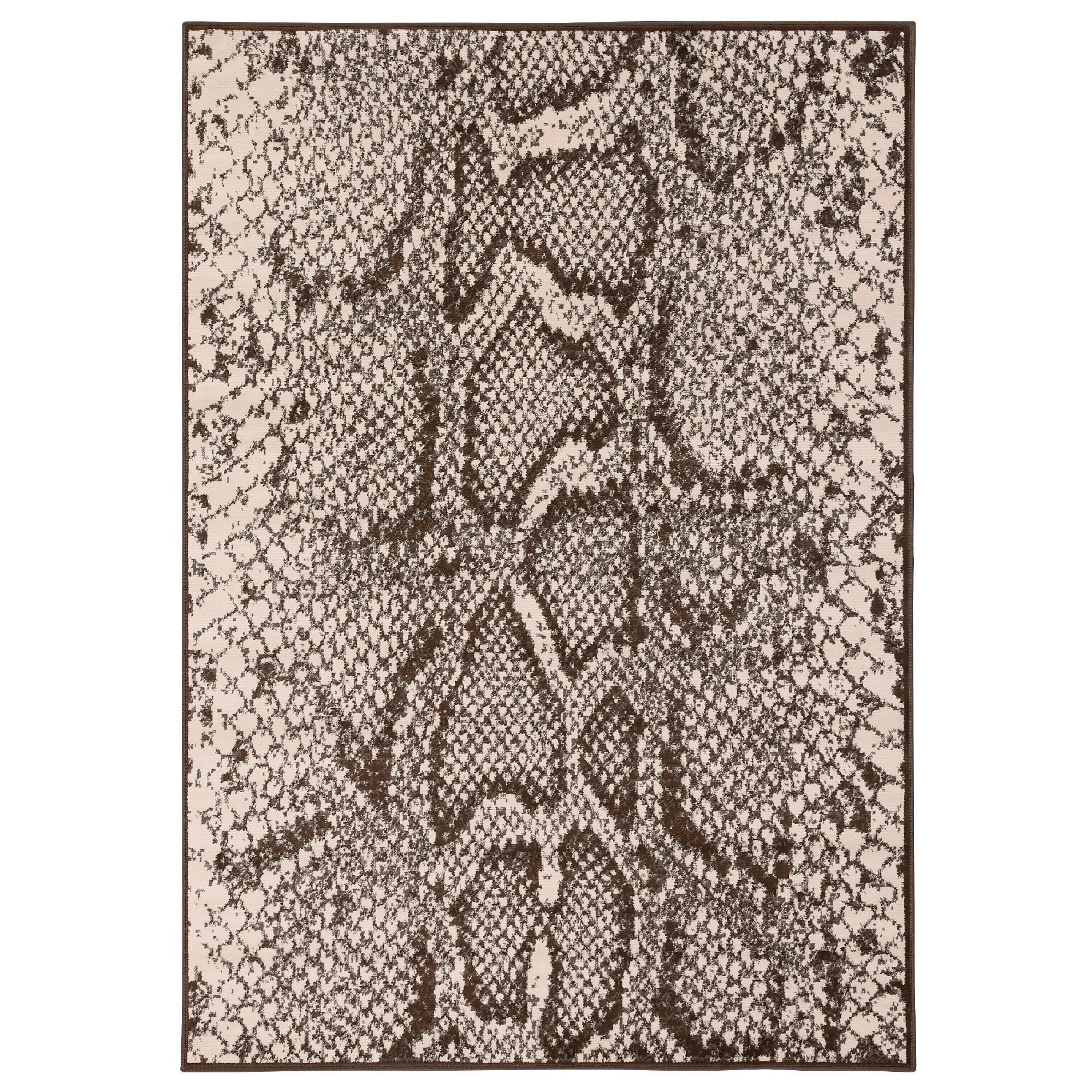 DESIGNER TEPPICH SAMBA SCHLANGEN TIERMUSTER - Beige, Textil (140/200cm) - Pergamon