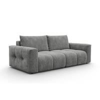 SOFA VERONA 3-Sitzer, Grau - Schwarz/Grau, Holz/Textil (224/83/110cm) - Courtois Laville