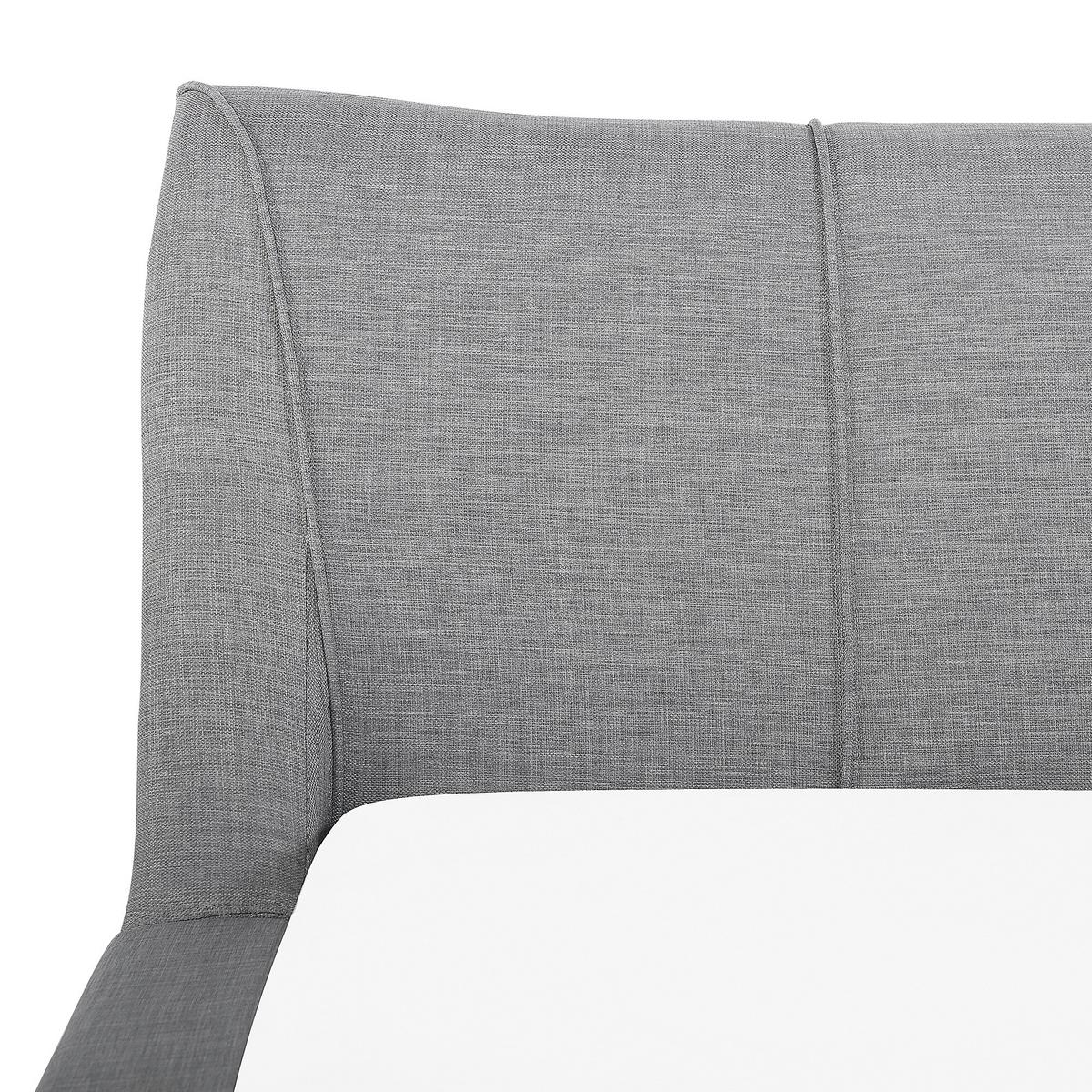 POLSTERBETT 180/200cm Hellgrau Nantes - Hellgrau, Textil (180/200cm) - Beliani