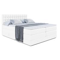 BOXSPRINGBETT VIONE KING - 140 x 200 - H3/H4 - Weiß Hochglanz - Weiß Hochglanz, Holzwerkstoff (140/200cm) - ALTDECOR