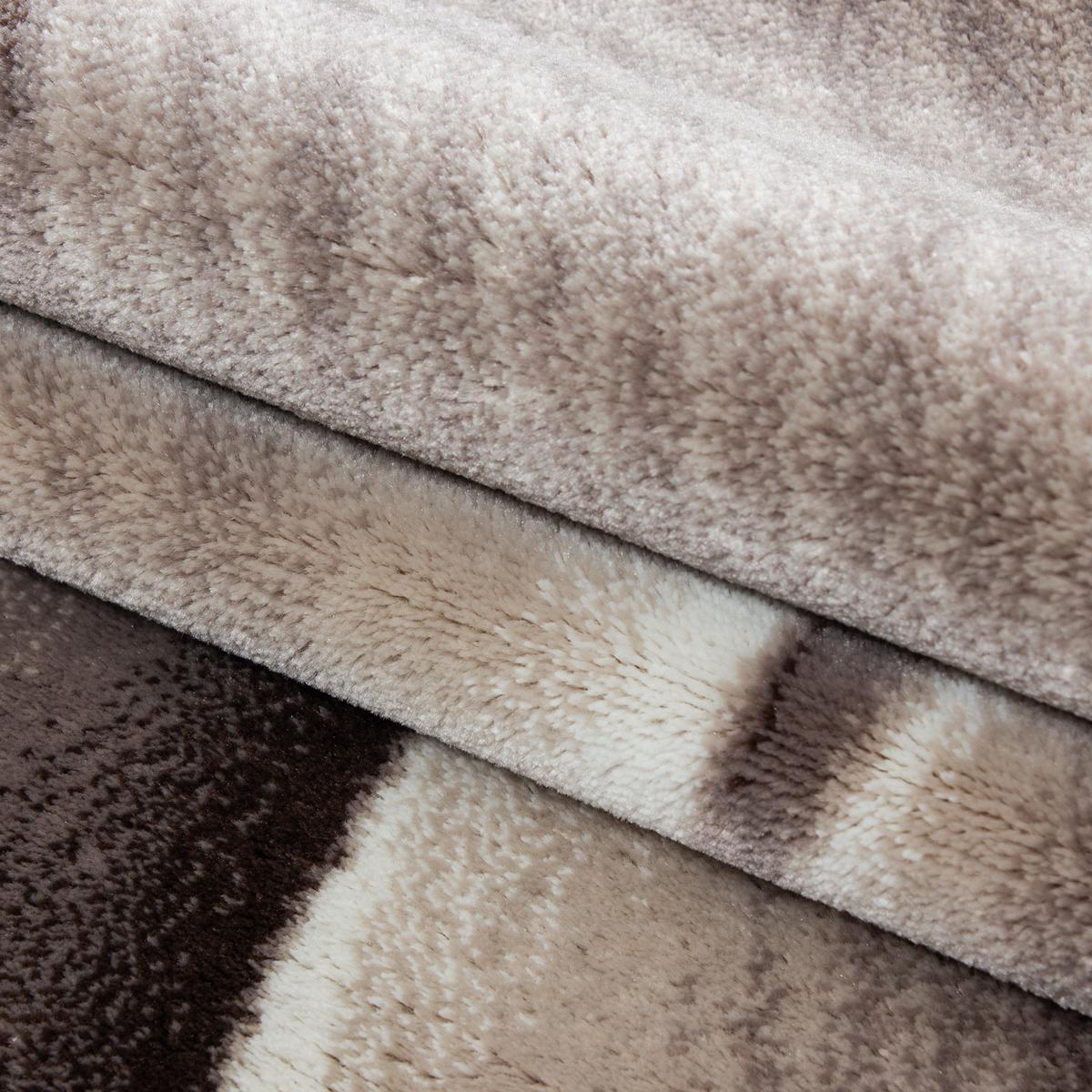 KURZFLORTEPPICH DRAU, mit Farbverlauf, Braun, 140 x 200 cm - Braun, Textil (200/140cm) - KADIMA DESIGN