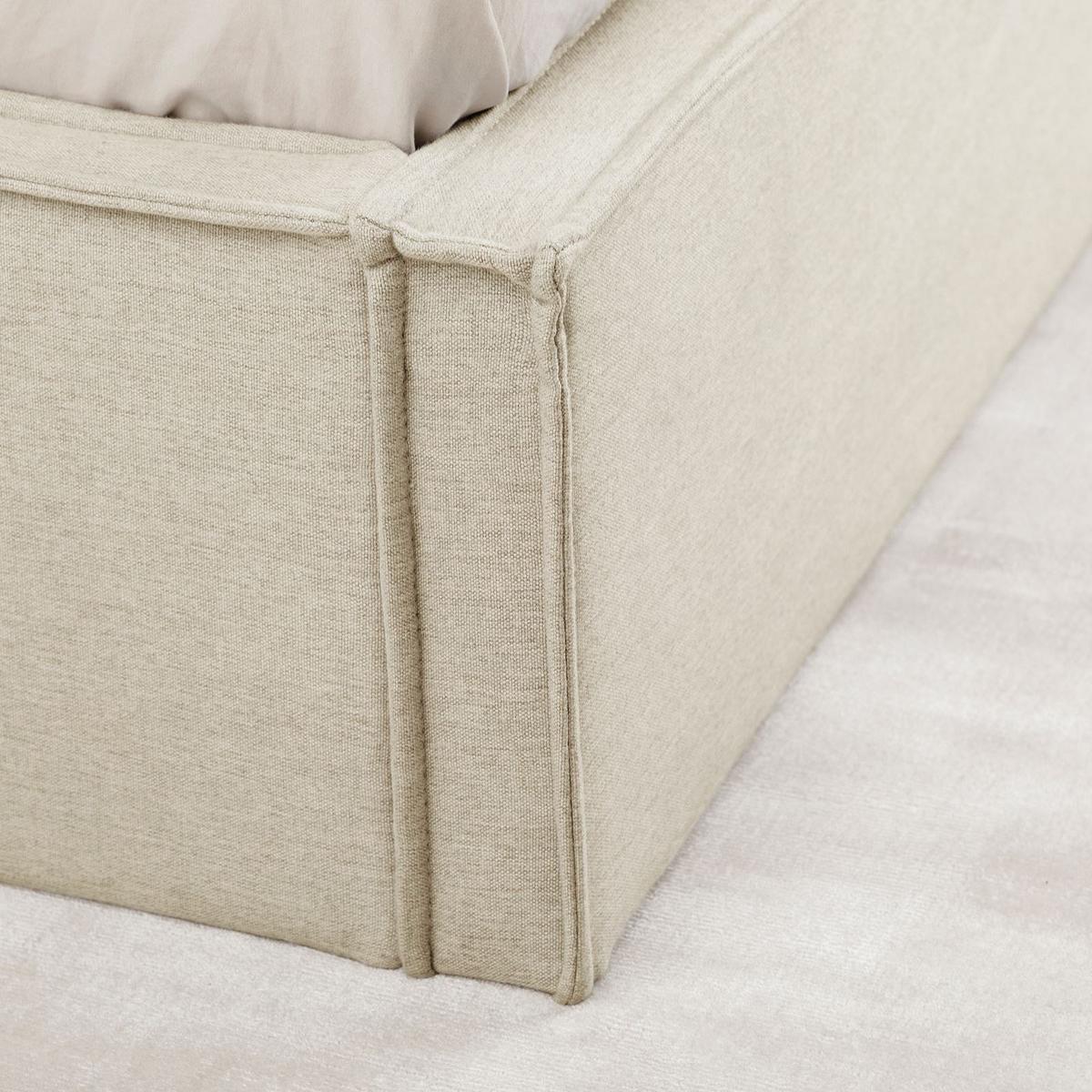 POLSTERBETT PESARO 140X200 CM - Beige, Textil (140/200cm) - IDIMEX