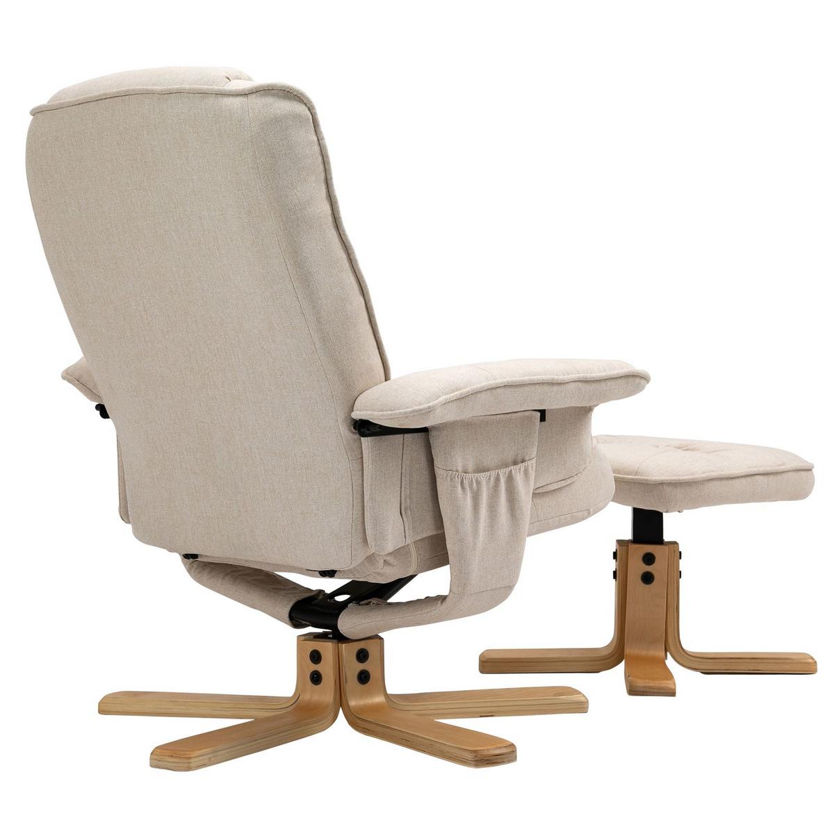 RELAXSESSEL CHARLY beige - Beige, Textil (76/87/61cm) - IDIMEX