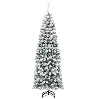 WEIHNACHTSBAUM Weiß - Weiß, Kunststoff (180cm) - COSTWAY