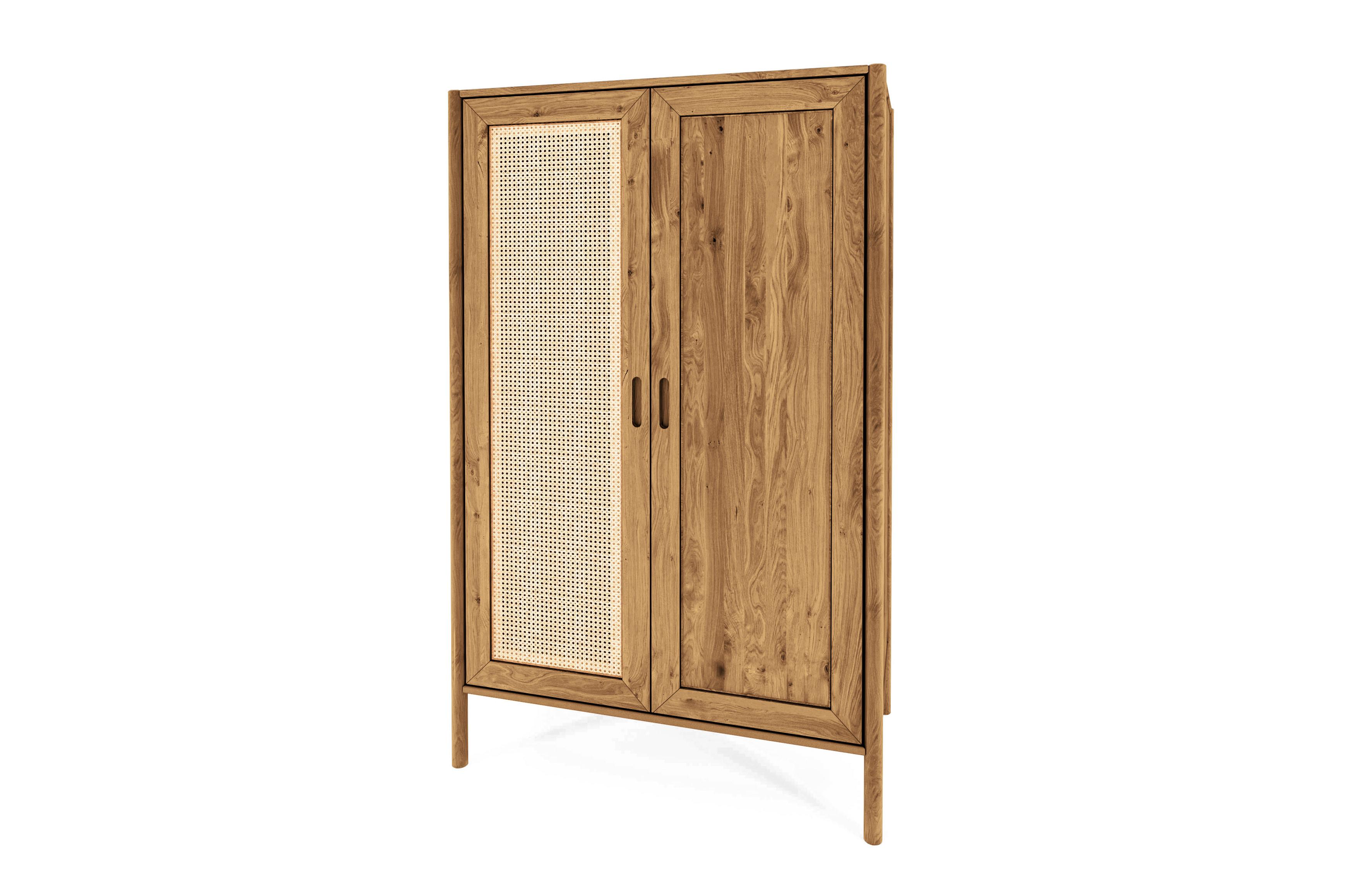 KLEIDERSCHRANK INA Wildeiche - Alteiche, Holz (108/175/60cm) - byoak