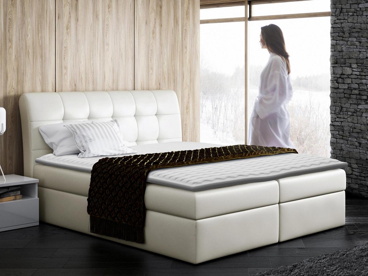 BOXBETT Diego - H3 - Beige, Holz (160/200cm) - MIRJAN24