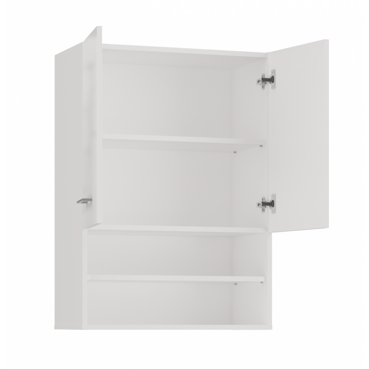 BADEZIMMERSCHRANK Hochglanz Weiß 64/90/30 - Weiß, Holzwerkstoff (64/90/30cm) - RAUMHIRSCH FURNITURE
