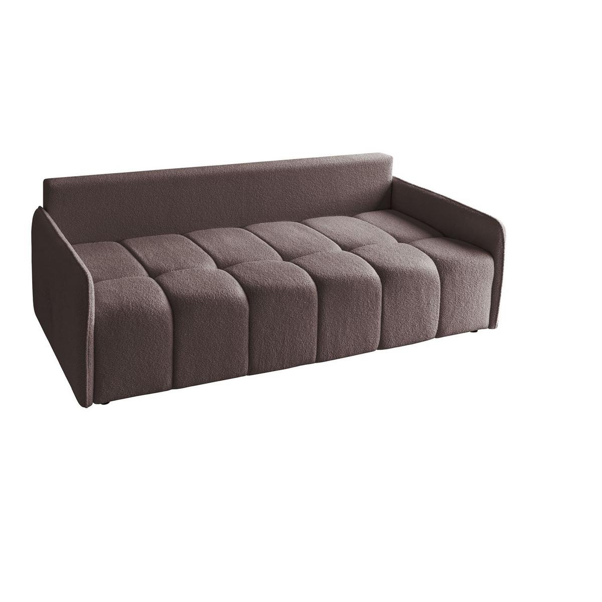 SCHLAFSOFA Morena, zweisitzig, mit Schlaffunktion, Quelle 21 - Braun, Textil (207/90/90cm) - Lookway