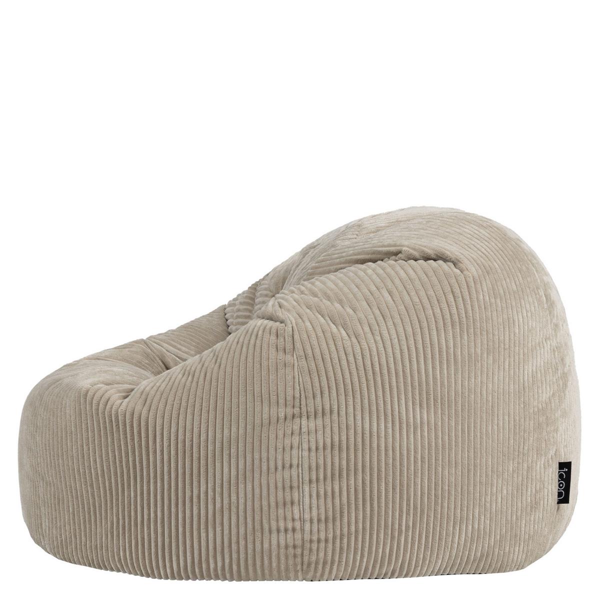 SITZSACK Cord Kingston XXL - Beige, Textil (92/52/92cm) - icon
