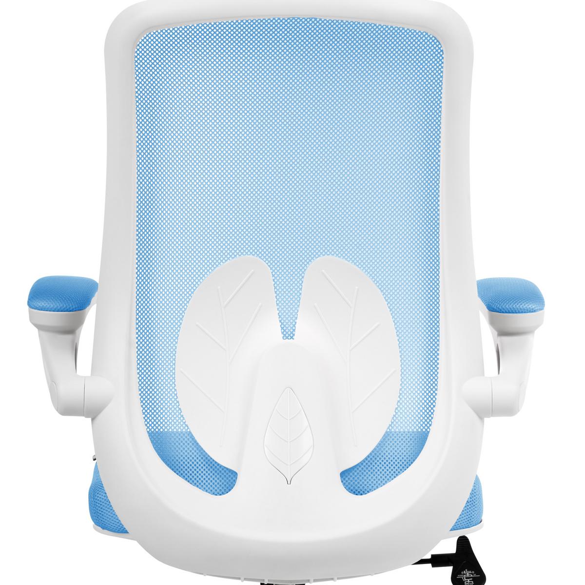 BÜROSTUHL Hellblau Overlord - Hellblau, Textil (49/100/63cm) - Beliani