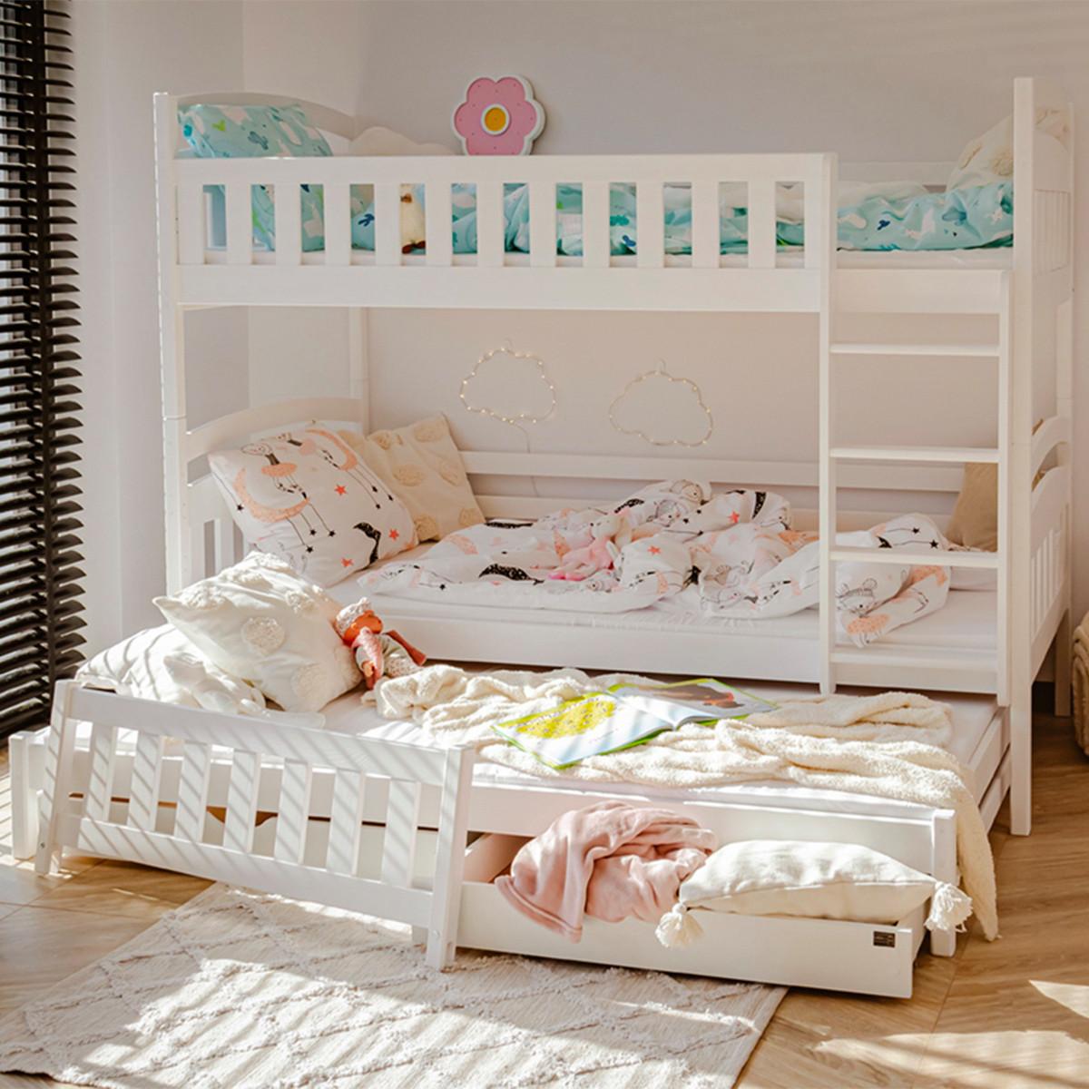 BETT 90/200 Jules Weiß - Weiß, Holzwerkstoff (90/200cm) - Petits-meubles