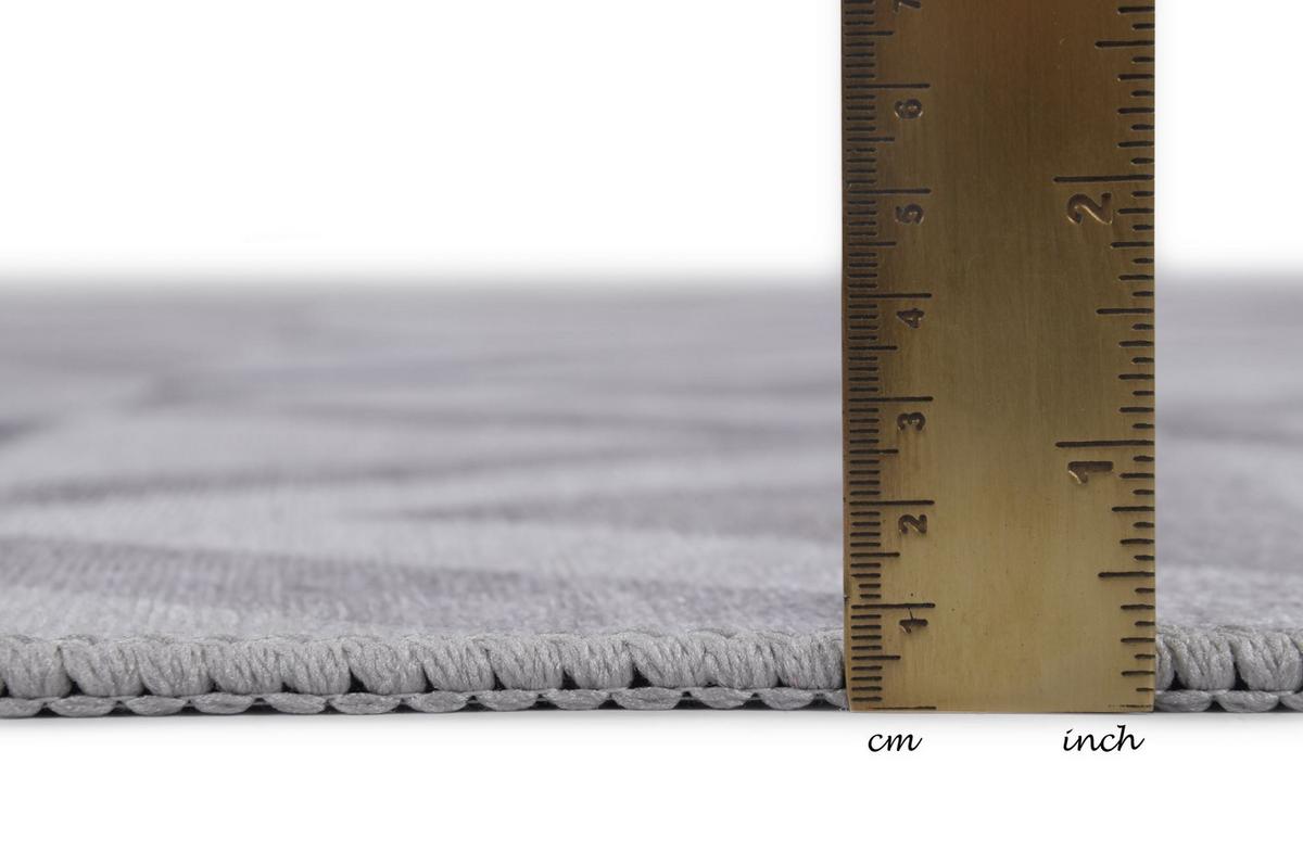 KURZFLORTEPPICH Serena 70x140 cm - Grau, Textil (70/140cm) - Gino Falcone