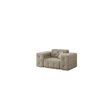 SESSEL Chantal In Moly - Beige, Holzwerkstoff/Textil (121/78/96cm) - Fun Möbel
