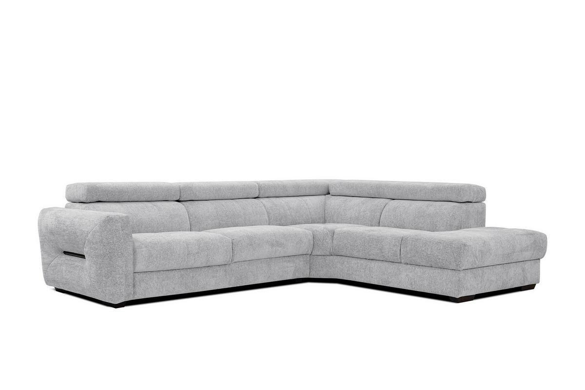 ECKSOFA CALVERA 5-Sitzer, hellgrau - Hellgrau, Holzwerkstoff/Textil (298/239cm) - Wozimo