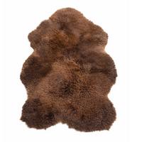 SCHAFFELL Öko Schaffell Läufer Naturbraun 180/120 cm - Braun, Fell (120/180cm) - Provellus