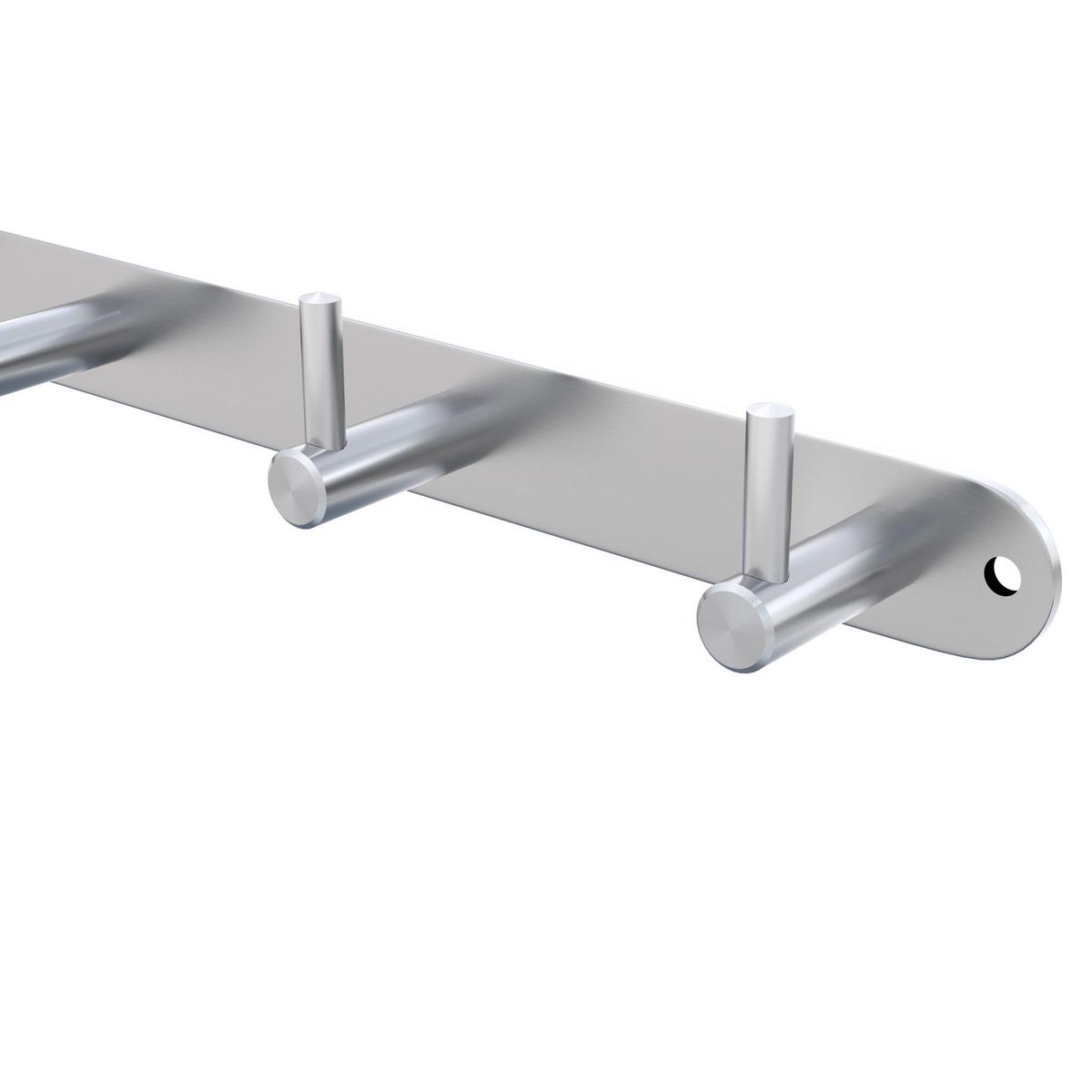 HAKENLEISTE 22/4.2/4.2 cm - Silberfarben, Metall (4.2/4.2/22cm) - Intirilife