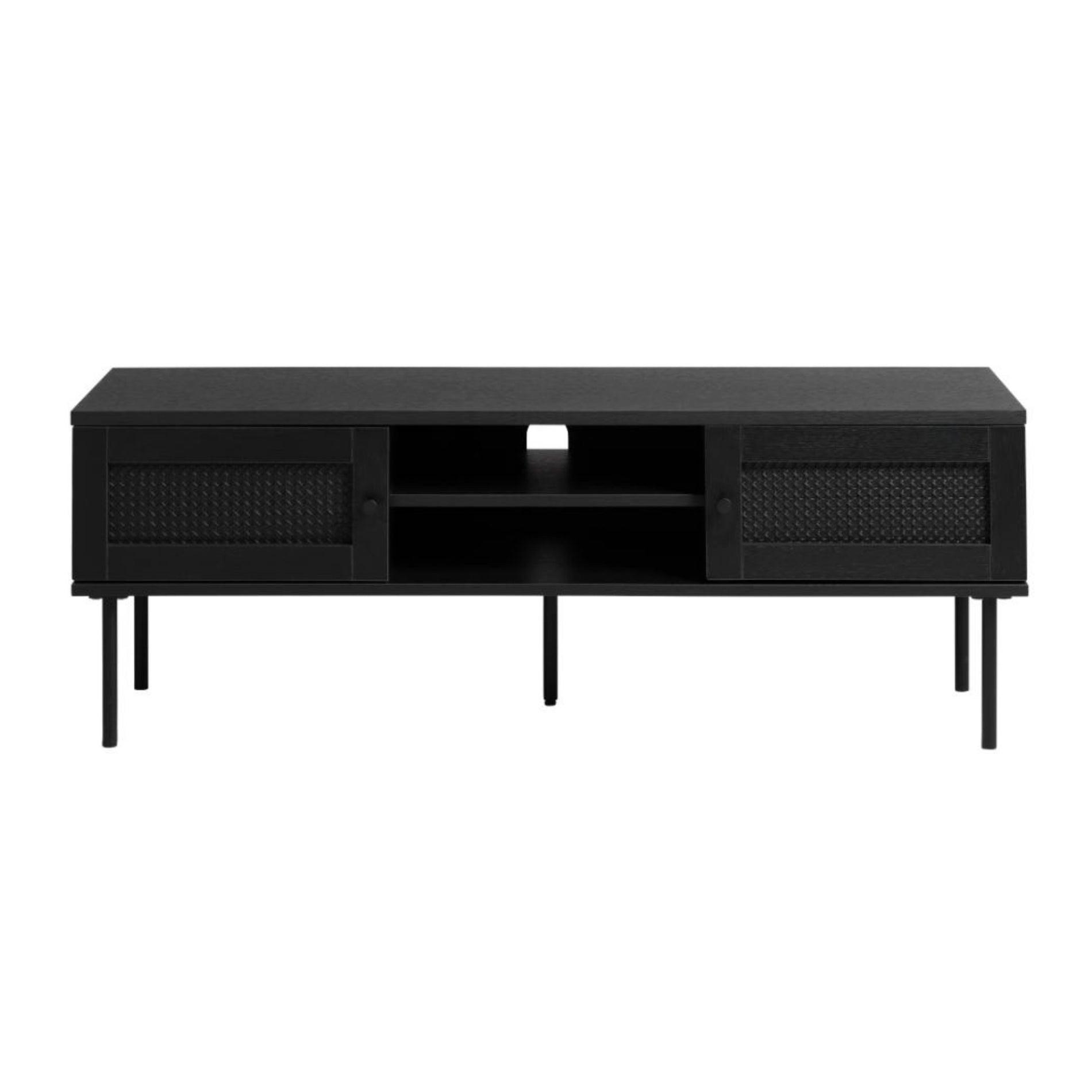TV-LOWBOARD Mogest 120 cm - Schwarz, Holzwerkstoff/Kunststoff (120/43/40cm) - Selsey