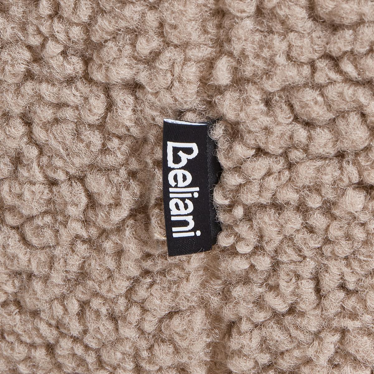SCHAUKELSESSEL Beige Kinno - Beige/Schwarz, Textil (67/90/81cm) - Beliani