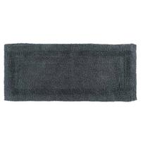 BADEMATTE 40/100 cm, 100% Baumwolle, wendbar - Grau, Textil (40/100cm) - Homescapes
