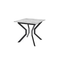 ESSTISCH MARCO M Ausziehbar 85 - 125 / 85 x 77 cm - Schwarz/Grau, Holz (85/85/77cm) - MASSENO