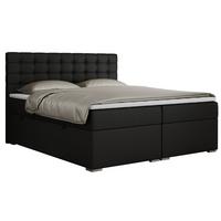 BOXBETT SUSAN 200/200 Schwarz Kunstleder - H4 - Schwarz, Holz/Textil (200/200cm) - MKS