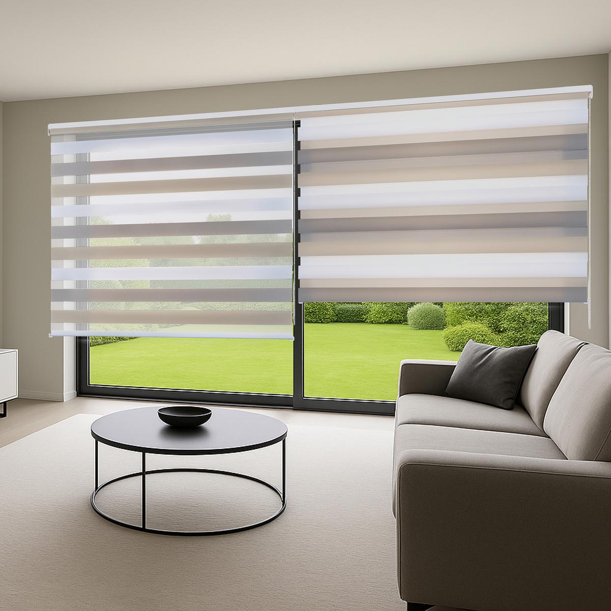 DOPPELROLLO Dreifarbig 120x250 cm - Multicolor, Kunststoff (120/250cm) - STORESDECO